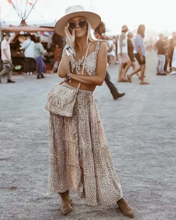 leopard print bohemian outfits