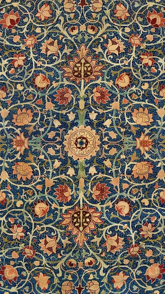 flower pattern wallpaper on blue background for iphone.