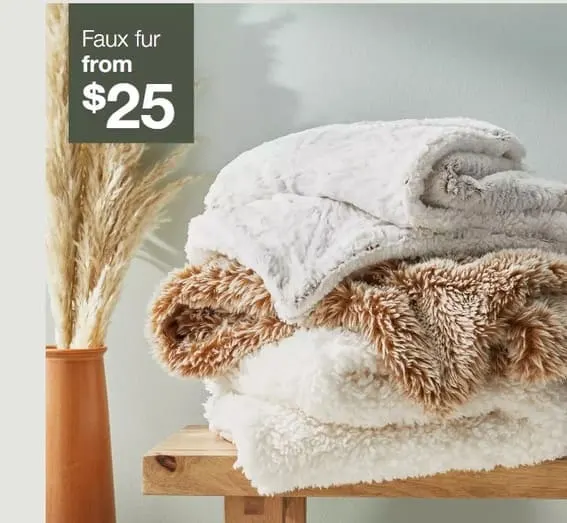 target faux fur from 25 dollars
